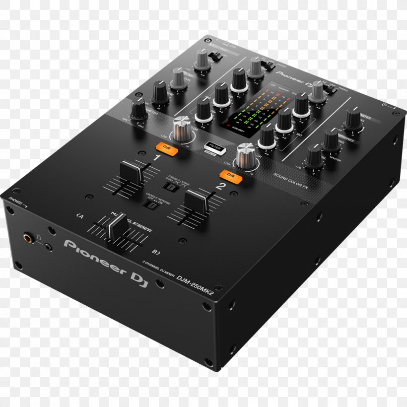 DJ Mixer Pioneer DJ DJM-250MK2 Disc Jockey Audio Mixers, PNG, 1000x1000px, Dj Mixer Pioneer Dj Djm250mk2, Audio, Audio Equipment, Audio Mixers, Disc Jockey Download Free