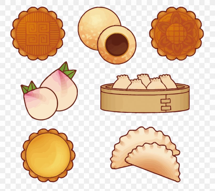 Mooncake Baozi Vector Graphics Dim Sum Food, PNG, 1689x1500px, Mooncake, Baozi, Cartoon, Cuisine, Dim Sum Download Free