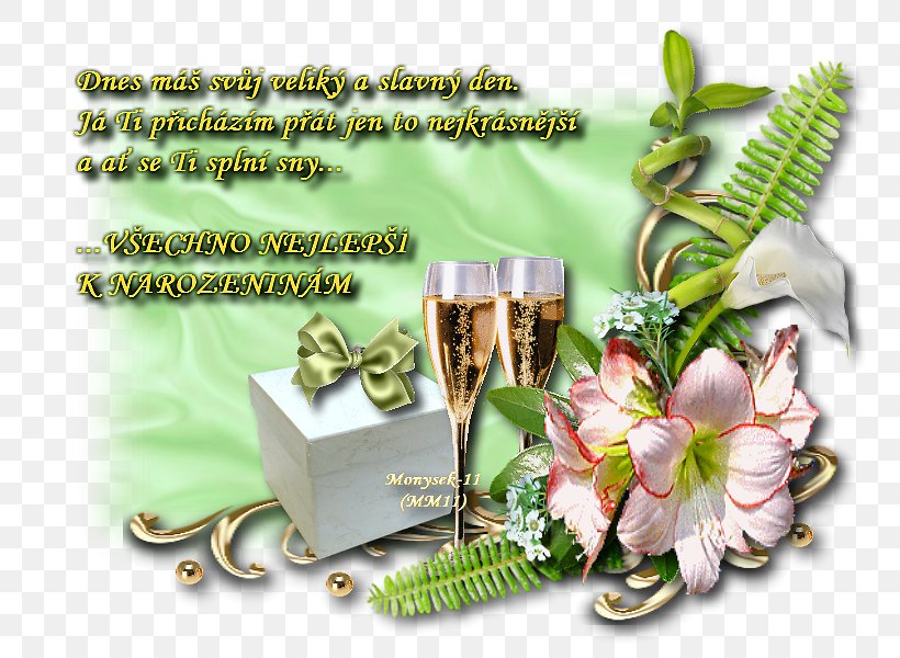 Birthday Wish Holiday Anniversary Blahoželanie, PNG, 800x600px, Birthday, Anniversary, Birth, Flora, Floral Design Download Free