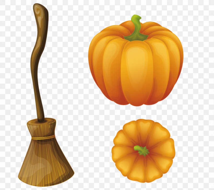 Broom Euclidean Vector Boszorkxe1ny, PNG, 870x772px, Broom, Calabaza, Cucurbita, Drawing, Food Download Free