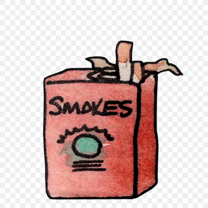 Cigarette Painting Illustration, PNG, 2362x2362px, Cigarette, Bag, Brand, Cartoon, Free Download Free