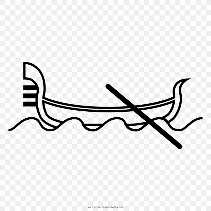 Drawing Gondola Coloring Book Clip Art, PNG, 1000x1000px, Drawing, Area, Black, Black And White, Calligraphy Download Free