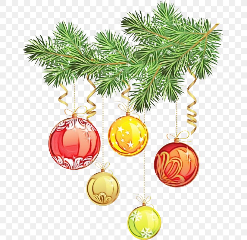 Christmas Tree, PNG, 670x795px, Watercolor, Branch, Christmas Decoration, Christmas Ornament, Christmas Tree Download Free