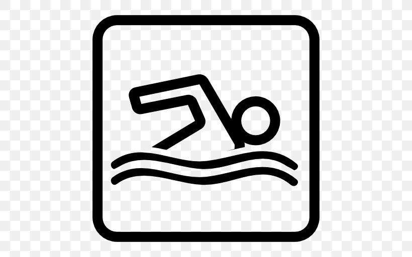 Download Swimming Pool, PNG, 512x512px, Swimming, Area, Black And White, Brand, Gratis Download Free