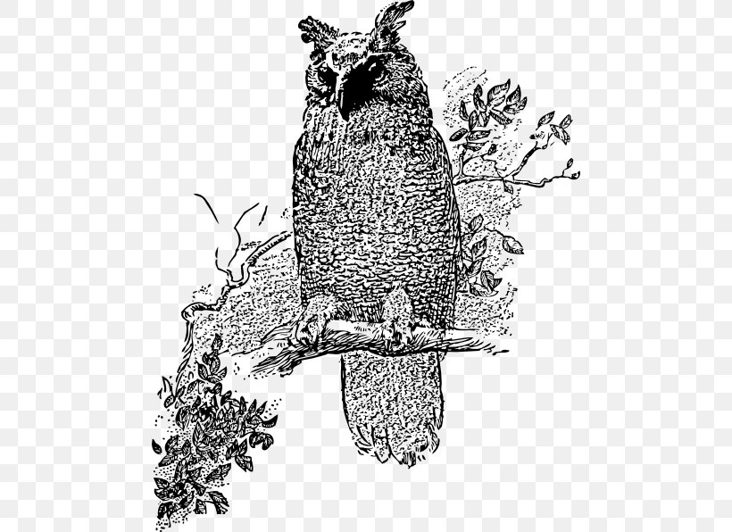 Great Horned Owl Bird Clip Art, PNG, 480x596px, Owl, Art, Barred Owl, Beak, Bird Download Free