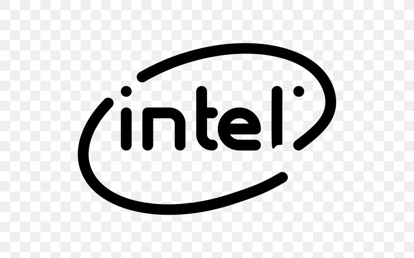 Intel Developer Forum Central Processing Unit WiDi, PNG, 512x512px, 3d Xpoint, Intel, Area, Black And White, Brand Download Free