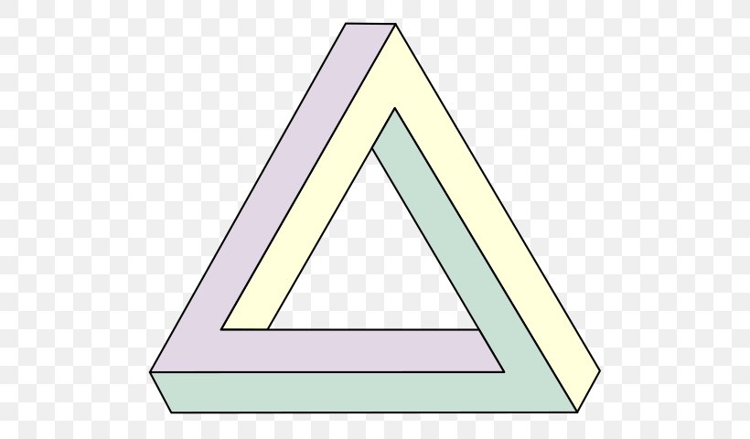 Penrose Triangle Impossible Object Penrose Stairs Shape, PNG, 553x480px, Penrose Triangle, Illusion, Impossible Object, M C Escher, Mathematician Download Free