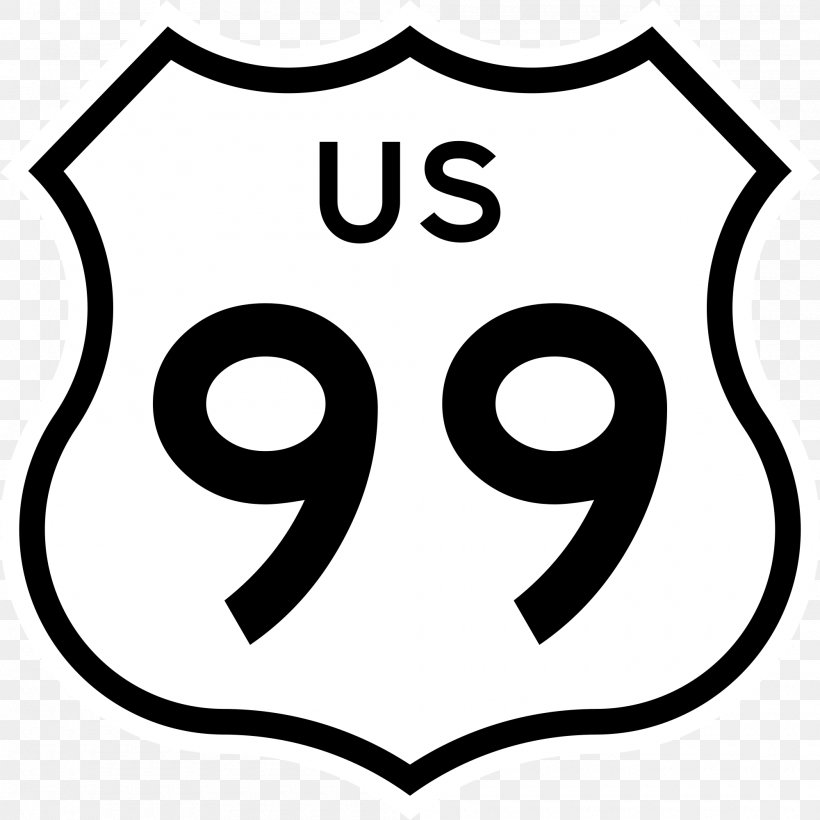US Route 101 California State Route 1 US Numbered Highways US Interstate Highway System Forest Highway, PNG, 2000x2000px, Us Route 101, Area, Black, Black And White, California State Route 1 Download Free