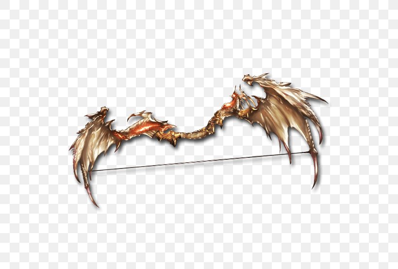 Granblue Fantasy Rage Of Bahamut Bow Weapon, PNG, 640x554px, Granblue Fantasy, Bahamut, Bow, Claw, Dragon Download Free