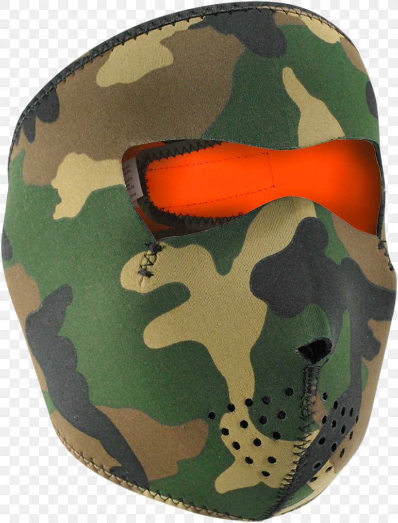 U.S. Woodland Neoprene Camouflage Mask Headgear, PNG, 912x1200px, Us Woodland, Balaclava, Camouflage, Clothing, Full Face Diving Mask Download Free