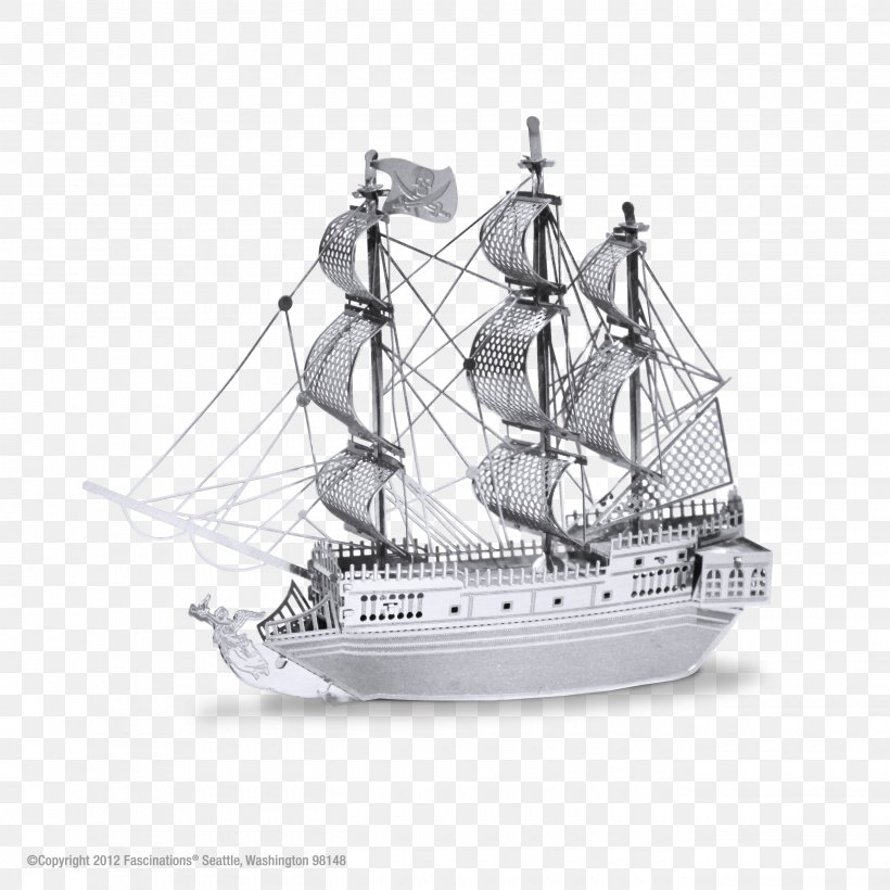 Black Pearl Fascinations Earth 3D Metal Plastic Model Ship Queen Anne's Revenge, PNG, 2700x2700px, Black Pearl, Baltimore Clipper, Barque, Barquentine, Boat Download Free