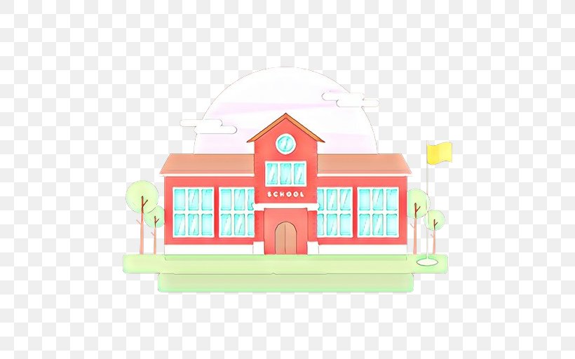 House Property Pink Home Facade, PNG, 512x512px, Cartoon, Architecture, Building, Facade, Home Download Free