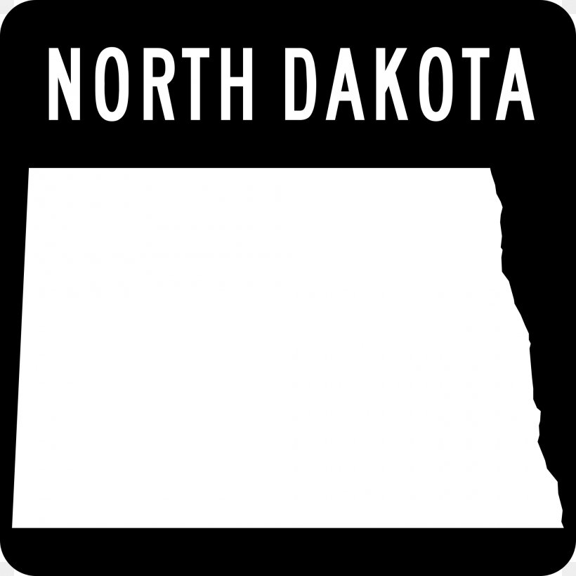 North Dakota State Highway Road Numbered Highways In The United States, PNG, 2000x2000px, North Dakota, Area, Black, Black And White, Brand Download Free
