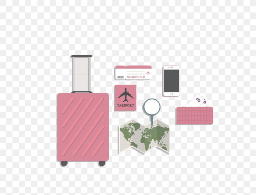 Travel Suitcase Euclidean Vector Baggage Icon, PNG, 626x626px, Travel, Baggage, Brand, Perfume, Pink Download Free