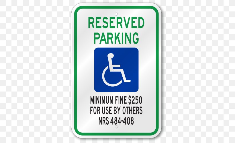 Disabled Parking Permit Disability Car Park Sign Accessibility, PNG, 500x500px, Disabled Parking Permit, Accessibility, Ada Signs, Area, Brand Download Free