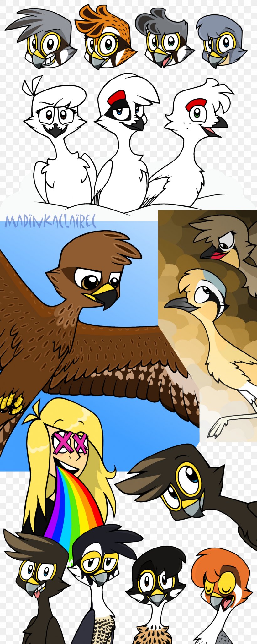 Drawing Cartoon Fluttershy Once-ler, PNG, 1600x4000px, Drawing, Art, Beak, Bird, Bird Of Prey Download Free