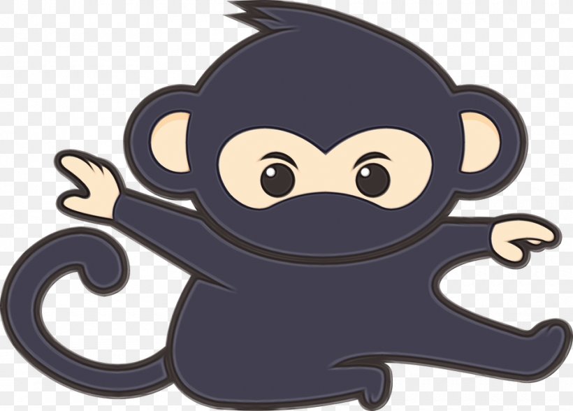 Monkey, PNG, 960x689px, Watercolor, Animation, Cartoon, Humour, Monkey Download Free