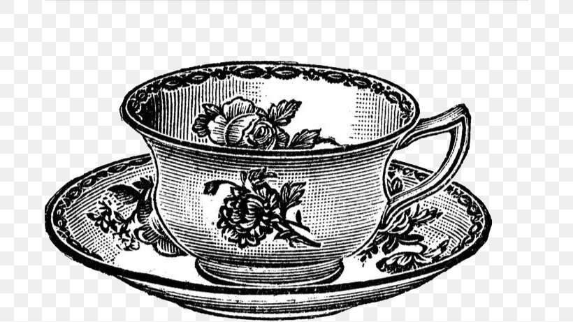 Teacup Teapot Tea Party Clip Art, PNG, 692x461px, Tea, Black And White, Coffee Cup, Cup, Dinnerware Set Download Free
