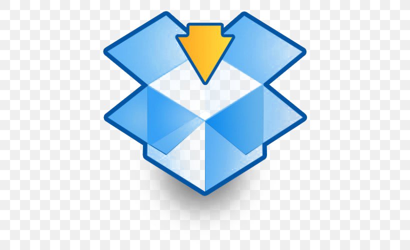 Dropbox MacOS, PNG, 500x500px, Dropbox, Blue, Directory, Drag And Drop, File Hosting Service Download Free