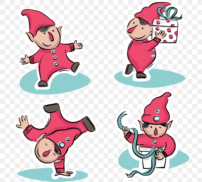 Santa Claus Christmas Clip Art, PNG, 718x736px, Santa Claus, Art, Artwork, Cartoon, Christmas Download Free
