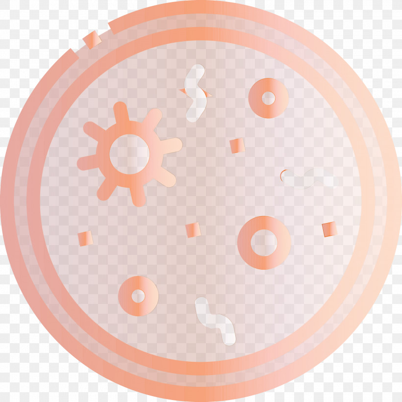 Bacteria Germs Virus, PNG, 3000x3000px, Bacteria, Germs, Orange, Peach, Pink Download Free