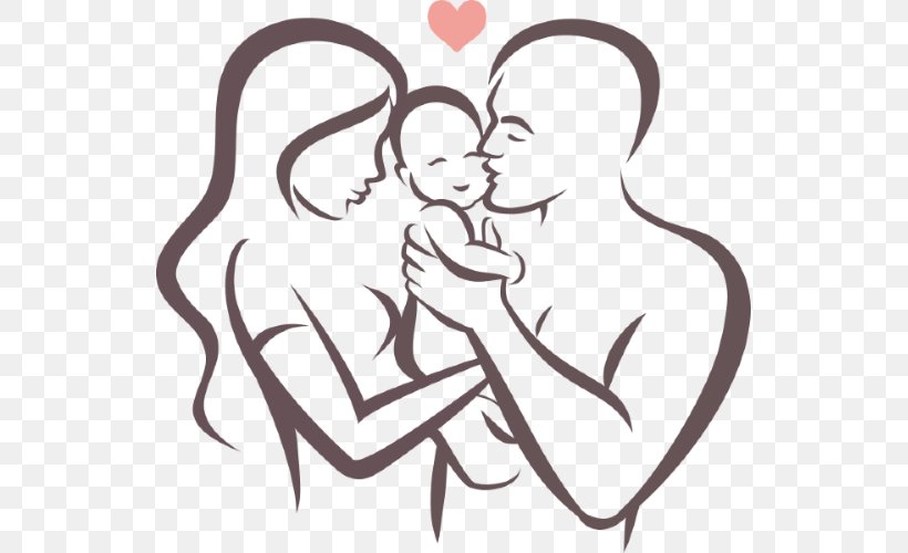 Drawing Infant Family, PNG, 537x500px, Watercolor, Cartoon, Flower, Frame, Heart Download Free