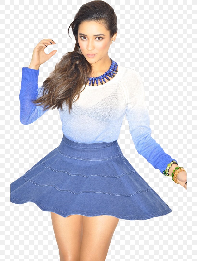 Shay Mitchell Pretty Little Liars Emily Fields Female, PNG, 734x1087px, Shay Mitchell, Abdomen, Ashley Benson, Blue, Clothing Download Free