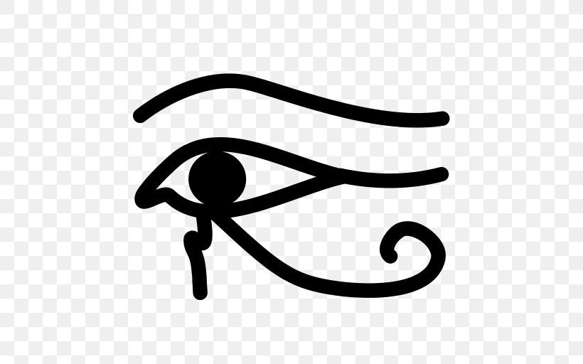 Ancient Egypt Eye Of Horus Egyptian Hieroglyphs Eye Of Ra, PNG, 512x512px, Ancient Egypt, Black And White, Egyptian, Egyptian Hieroglyphs, Eye Download Free