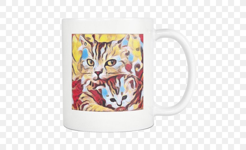 Cat Kitten Artist Mug, PNG, 500x500px, Cat, Art, Artist, Beadwork, Bracelet Download Free