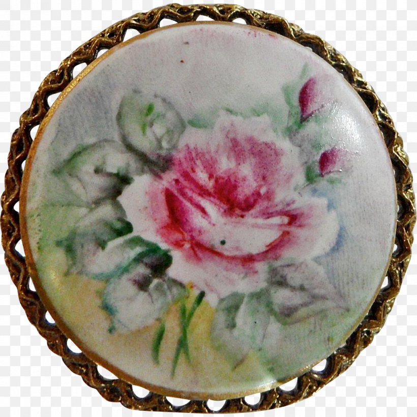 Plate Porcelain Rose Flower Brooch, PNG, 1020x1020px, Plate, Brooch, Cameo, Ceramic, Chinese Cuisine Download Free