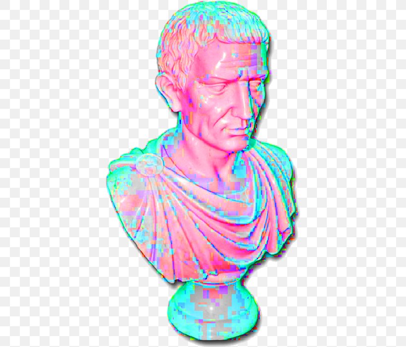 Bust Roman Sculpture Statue Vaporwave, PNG, 393x702px, Bust, Aesthetics, Ancient Rome, Art, Athena Parthenos Download Free