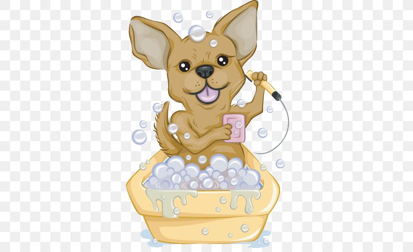 Chihuahua Royalty-free Bathing Stock Photography Clip Art, PNG, 500x500px, Chihuahua, Bathing, Bathtub, Bubble Bath, Carnivoran Download Free
