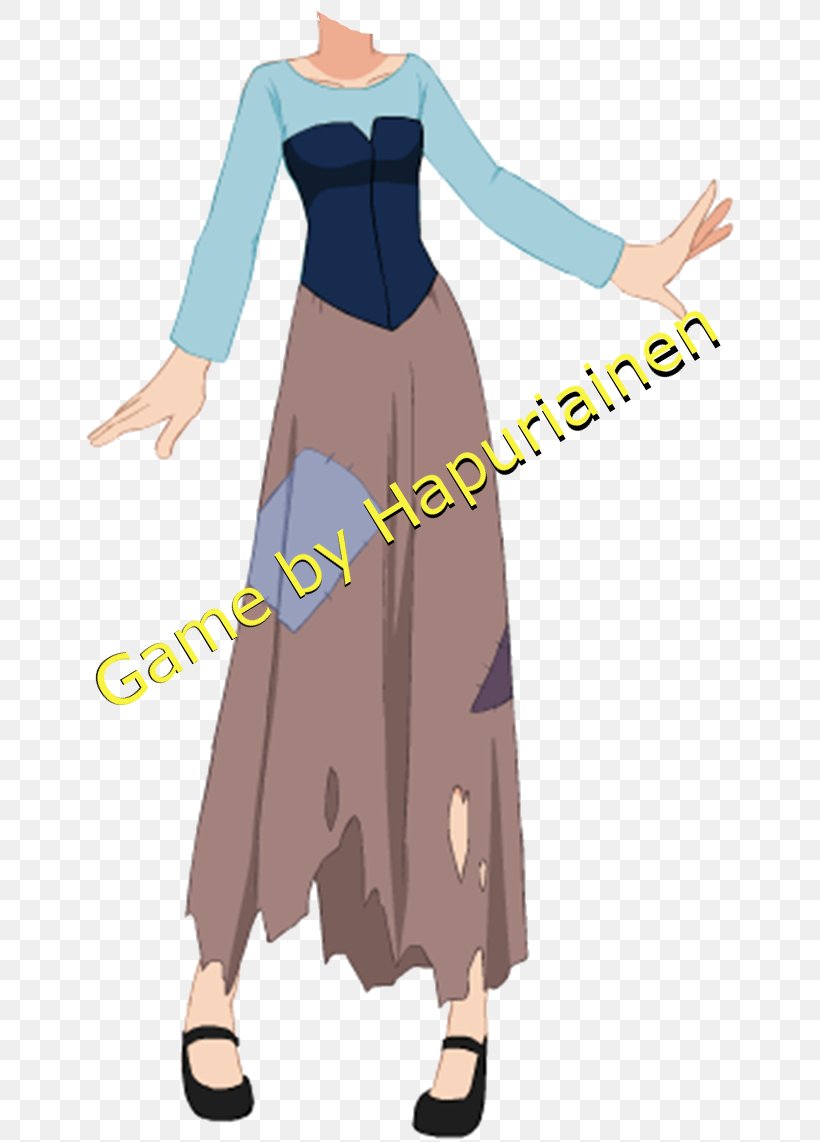 Costume Character Dress Outerwear Fiction, PNG, 664x1142px, Watercolor, Cartoon, Flower, Frame, Heart Download Free
