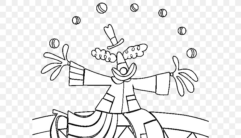 Drawing Clown Juggling Circus Coloring Book, PNG, 600x470px, Watercolor, Cartoon, Flower, Frame, Heart Download Free