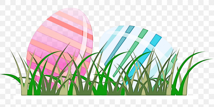 Easter Egg, PNG, 1920x960px, Watercolor, Easter Egg, Grass, Green, Lawn Download Free