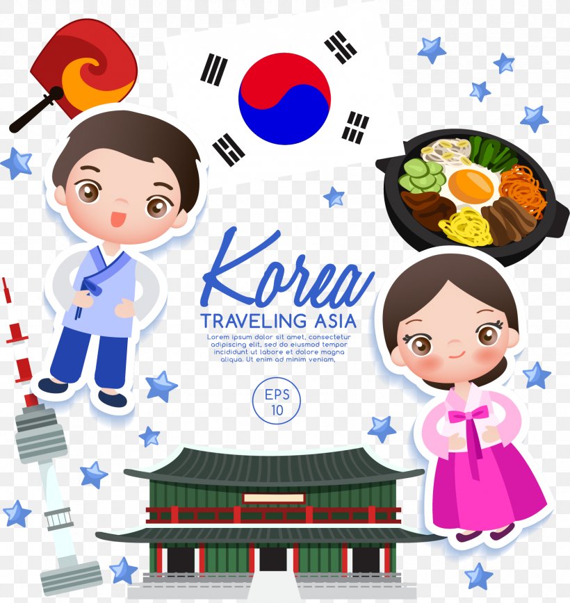 Flag Of South Korea Euclidean Vector Cartoon, PNG, 1698x1799px, South Korea, Artwork, Clip Art, Flag Of South Korea, Human Behavior Download Free