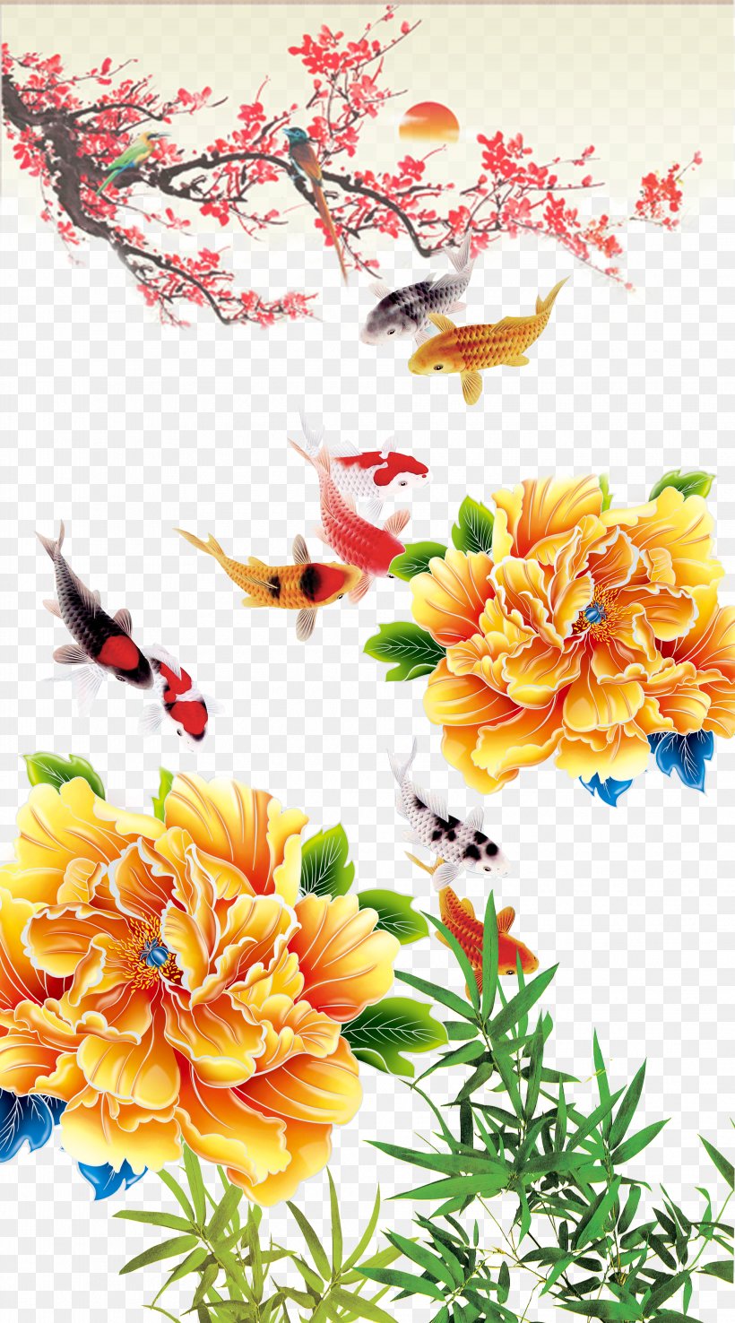 Poster Icon, PNG, 3937x7087px, Gongbi, Art, Chinese Painting, Chrysanths, Clip Art Download Free