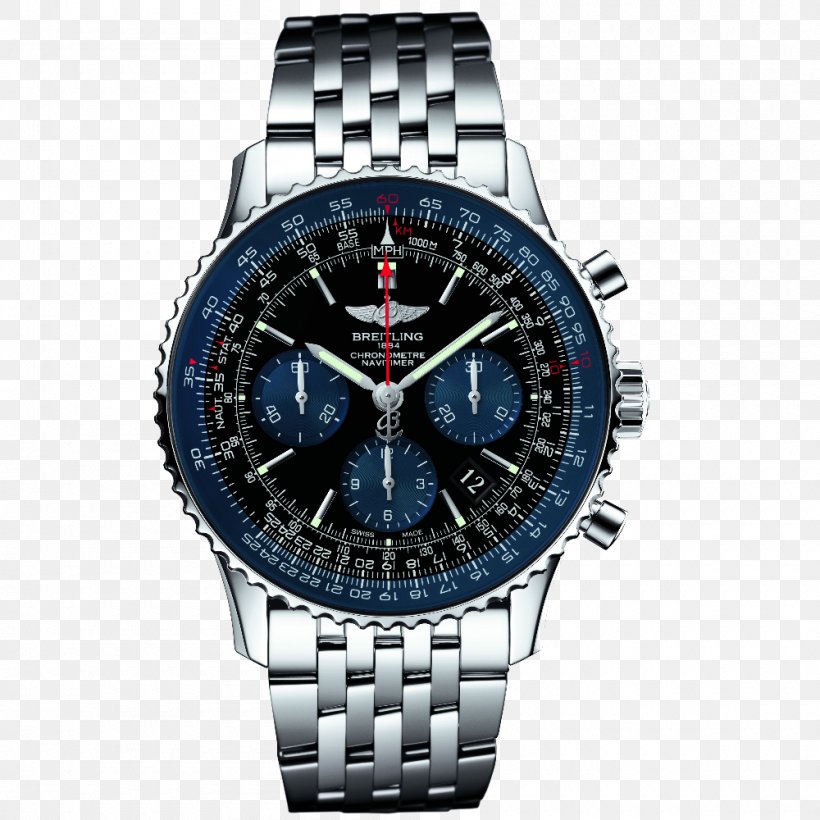 Automatic Watch Breitling SA Breitling Navitimer Hanowa, PNG, 1000x1000px, Watch, Automatic Watch, Blue, Bracelet, Brand Download Free