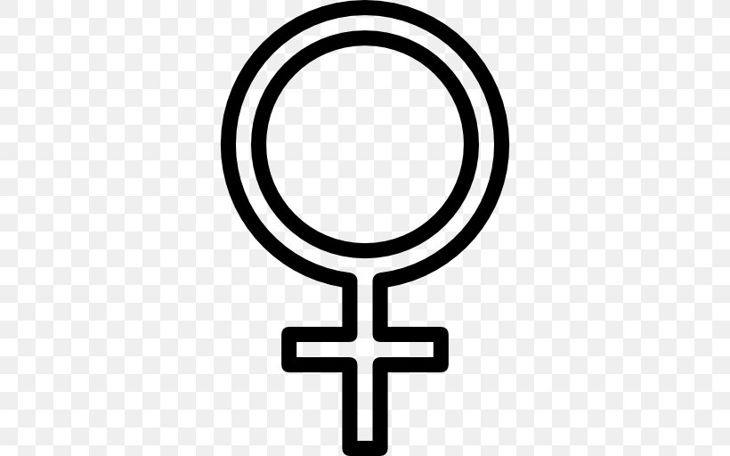Gender Symbol Female, PNG, 512x512px, Gender Symbol, Area, Black And White, Body Jewelry, Cross Download Free