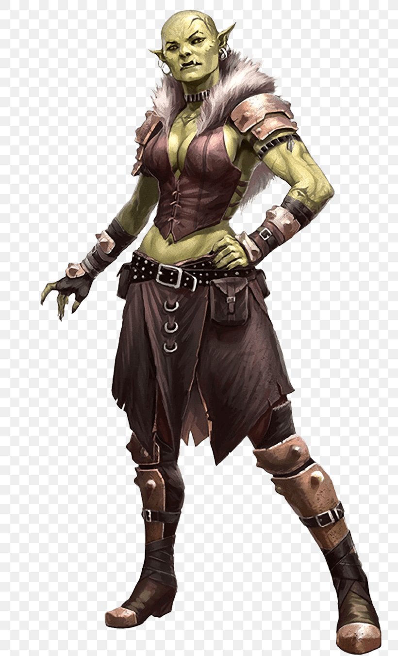 female half orc monk