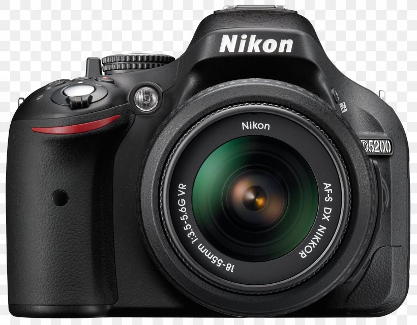 Nikon D5200 Canon EF-S 18–55mm Lens Digital SLR Nikon AF-S DX Zoom-Nikkor 18-55mm F/3.5-5.6G, PNG, 2335x1821px, Nikon D5200, Active Pixel Sensor, Camera, Camera Accessory, Camera Lens Download Free