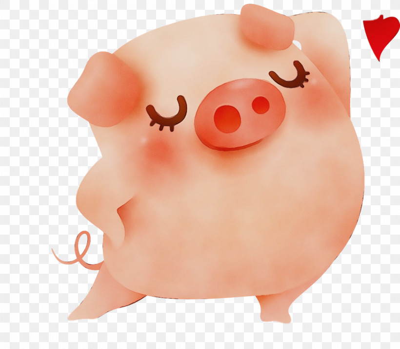 Nose Pink Suidae Cartoon Lip, PNG, 1100x958px, Cute Pig, Cartoon, Lip, Mouth, Nose Download Free