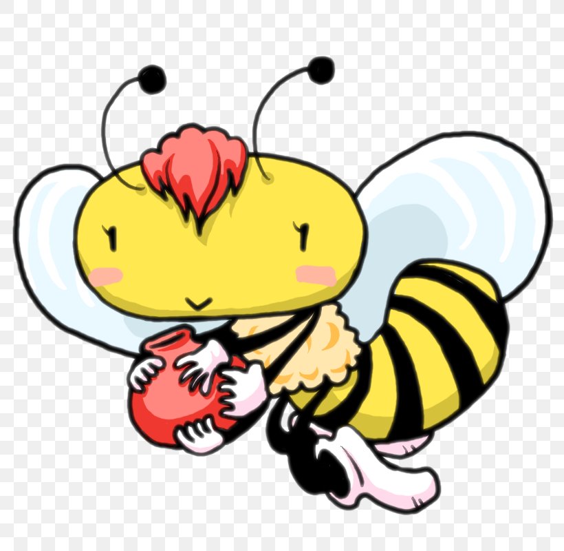 Honey Bee Wasp Clip Art, PNG, 800x800px, Honey Bee, Animal, Artwork, Bee, Cartoon Download Free