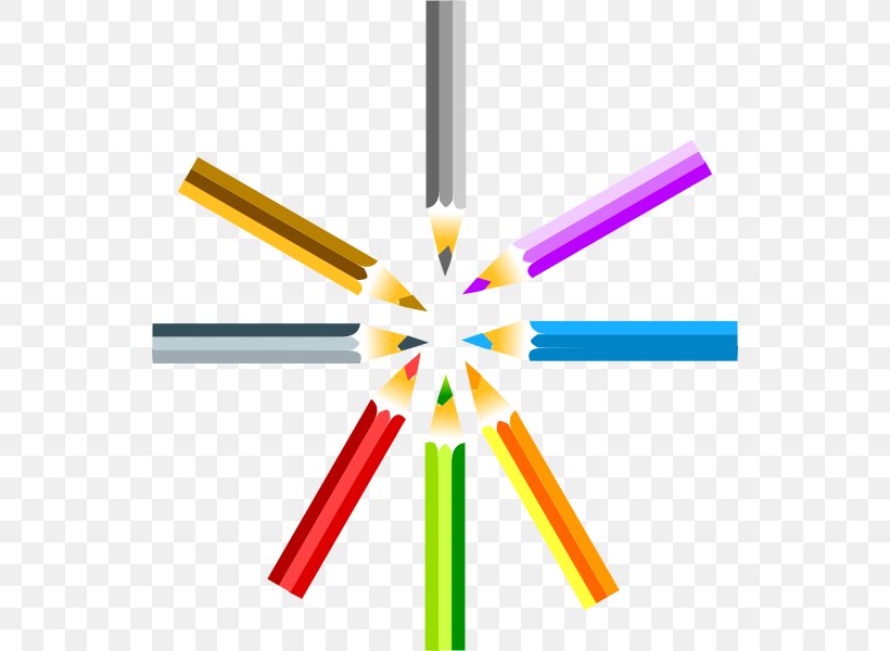 Colored Pencil Crayon Clip Art, PNG, 540x600px, Colored Pencil, Color, Crayon, Drawing, Material Download Free