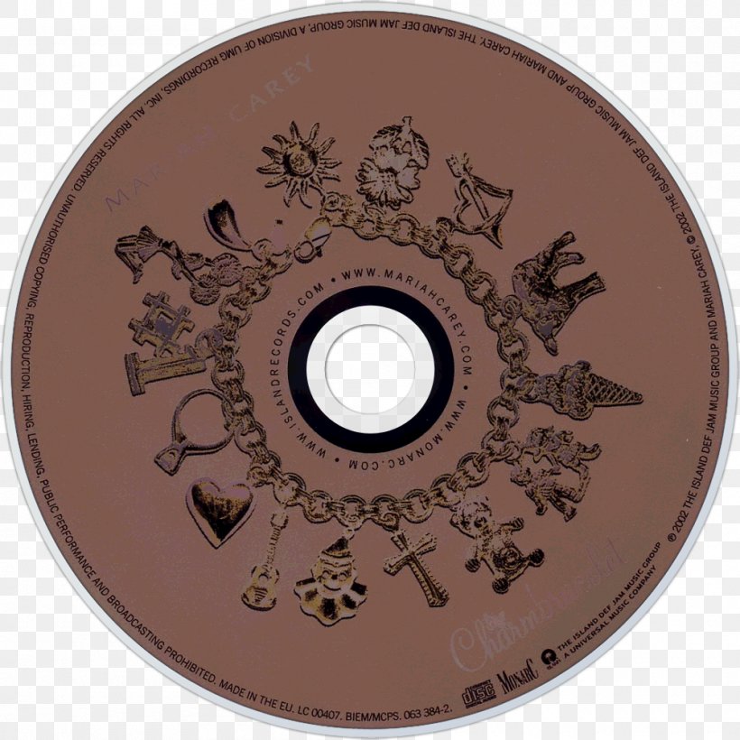 Compact Disc Charmbracelet Pattern, PNG, 1000x1000px, Compact Disc, Brown, Charmbracelet, Disk Storage, Mariah Carey Download Free