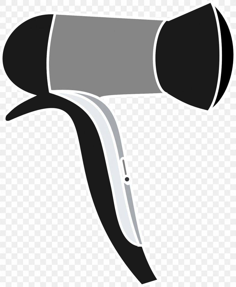 Hair Dryers Hair Iron Clip Art, PNG, 1052x1280px, Hair Dryers, Beauty Parlour, Black, Black And White, Black Hair Download Free