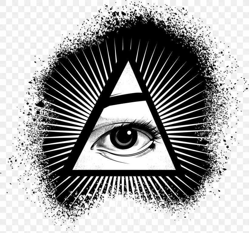 Illuminati Eye Of Providence Clip Art, PNG, 1601x1496px, Illuminati, Black And White, Brand, Eye, Eye Of Providence Download Free