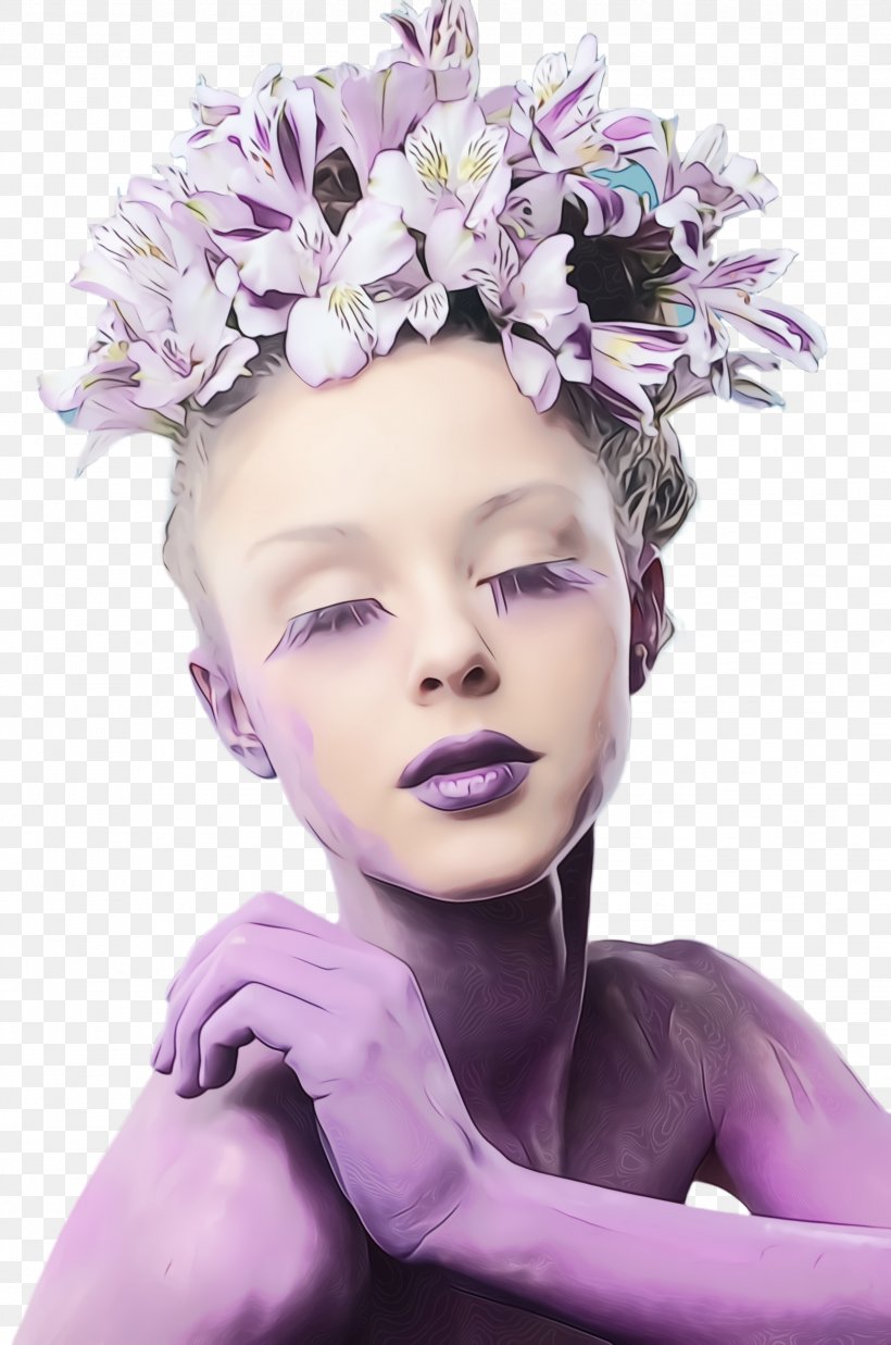 Lavender, PNG, 1628x2456px, Watercolor, Flower, Hair Accessory, Headgear, Headpiece Download Free