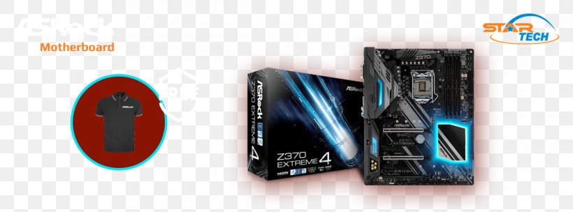 Intel ASRock Z370 EXTREME4 LGA 1151 Motherboard Land Grid Array, PNG, 1140x424px, Intel, Asrock, Asrock Ab350mhdv, Asrock Z370 Extreme4, Atx Download Free