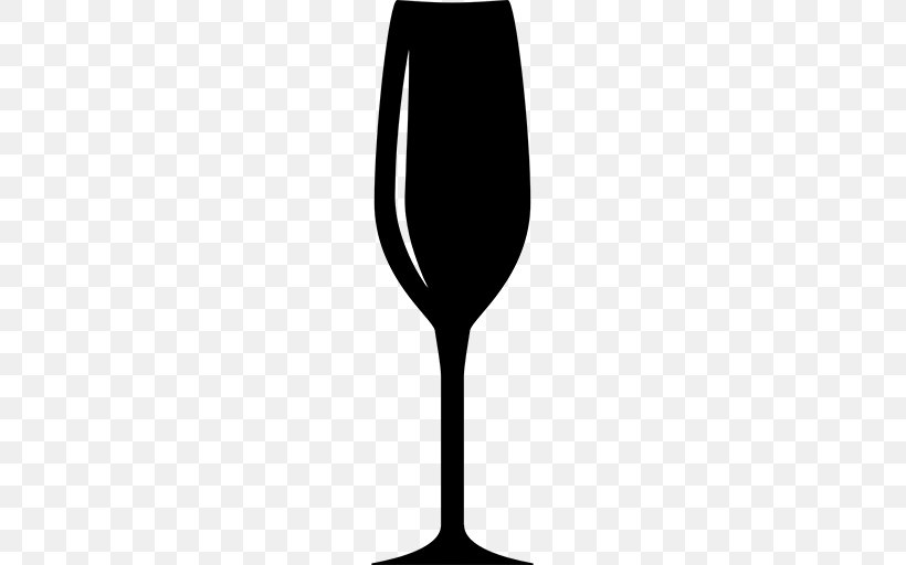 Champagne Glass Wine Cocktail Beer, PNG, 512x512px, Champagne, Alcoholic Drink, Beer, Beer Glasses, Black And White Download Free